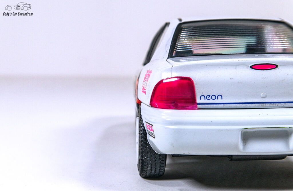 tail light shot of Brookfield Dodge Neon diecast