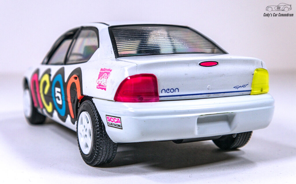 rear shot of Brookfield Dodge Neon model