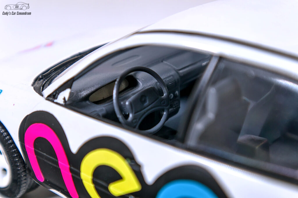 Interior shot of Brookfield Dodge Neon racecar model